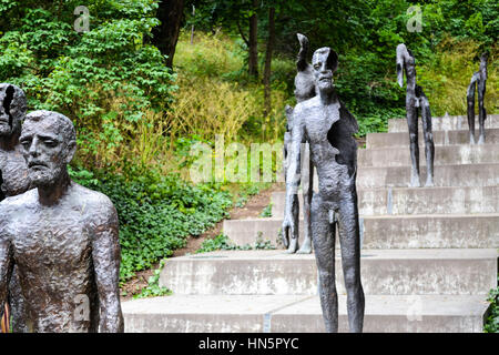 'The Broken Men' mémorial aux victimes du communisme sur la colline de Petřín à Prague Banque D'Images