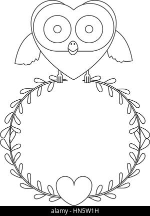 Figure en forme d'oiseaux coeur droit, vector illustration Illustration de Vecteur