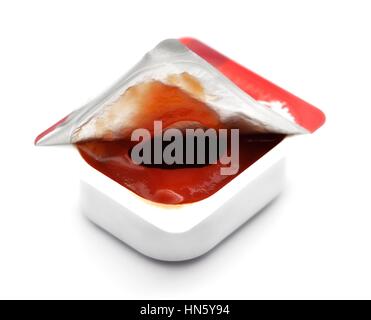 Ketchup aux tomates Banque D'Images