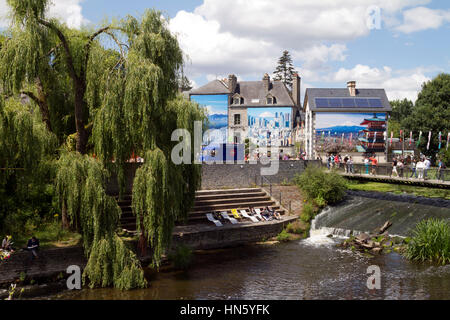 Photo du Festival de La Gacilly 2016 Exposition de photos à La Gacilly dans le Morbihan (56)France, pays invité:Japon ,Thème:Océans Banque D'Images