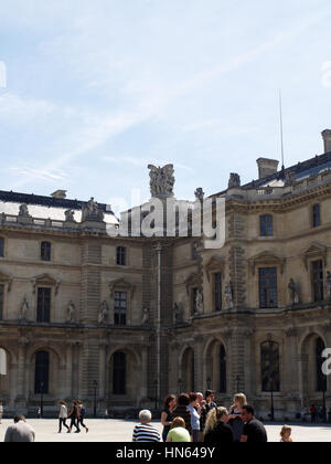 Pavillon Sully au Louvre Art Gallery, Paris, France Banque D'Images