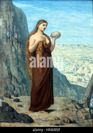 1869 Chavannes Die heilige Maria Magdalena dans anagoria ancien Wüste der Banque D'Images