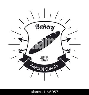 Meilleure prime boulangerie pain baguette vintage background Illustration de Vecteur