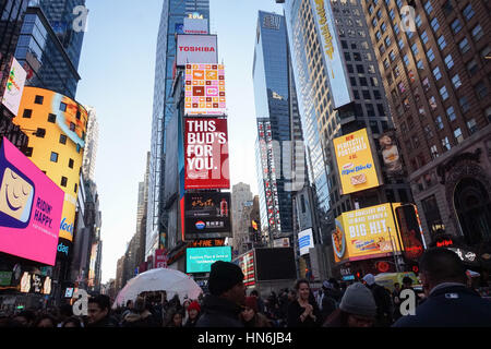 Times Square dans la journée, New York City Banque D'Images