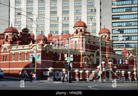 Melbourne, Australie - le 15 mai 2014 Historique : Bâtiment des bains publics centre-ville de Melbourne. Banque D'Images