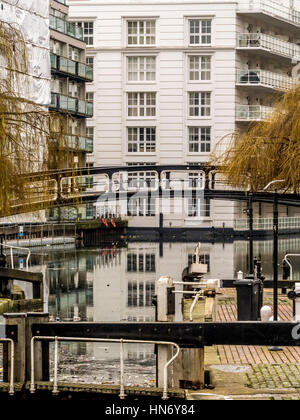 Camden Lock sur le Grand Union Canal (Regent's), London, UK. Banque D'Images