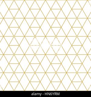 Modèle rétro élégant carrés d'or. Le modèle de mode. Illustration de Vecteur