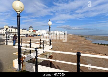 Marine Parade, Worthing seafront Promenade Sussex UK Banque D'Images