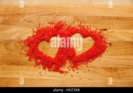 Deux Cœurs purifiés comme l'un Banque D'Images