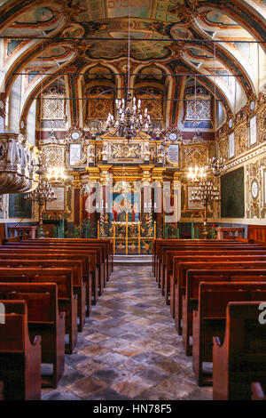 Italie Piémont Casale Monferrato : Synagogue juive : Vue intérieure Banque D'Images