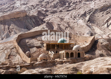 Mosquée pittoresque du village de Toyuq, région autonome du Xinjiang, Chine. Banque D'Images