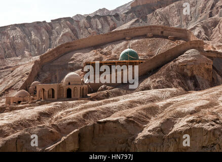 Mosquée pittoresque du village de Toyuq, région autonome du Xinjiang, Chine. Banque D'Images