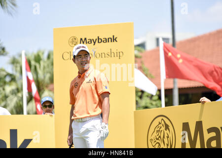 Kuala Lumpur, Malaisie. Feb 9, 2017. LIANG Wenchong de Chine en photo au cours de la première journée du Championnat du Portugal : Madère Malaisie au Saujana Golf and Country Club le 9 février 2017 à Kuala Lumpur, Malaisie Crédit : Chris Jung/ZUMA/Alamy Fil Live News Banque D'Images