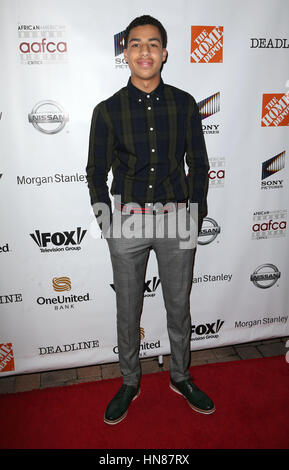 Los Angeles, CALIFORNIE, États-Unis. 8 février 2017. 08 février 2017 - Los Angeles, Californie - Marcus Scribner. 8e Prix annuels de l'AAFCA organisés au complexe Taglyan. Crédit photo : F. Sadou/AdMedia crédit : F. Sadou/AdMedia/Alamy Live News Banque D'Images