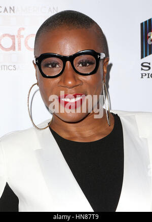 Los Angeles, CALIFORNIE, États-Unis. 8 février 2017. 08 février 2017 - Los Angeles, Californie - Aisha Hinds. 8e Prix annuels de l'AAFCA organisés au complexe Taglyan. Crédit photo : F. Sadou/AdMedia crédit : F. Sadou/AdMedia/Alamy Live News Banque D'Images