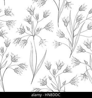 Motif floral fleur fond transparent.. Carreaux floral texture printemps avec des fleurs. Illustration de Vecteur