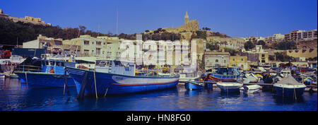 Mġarr port. Gozo. Malte. Banque D'Images