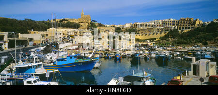 Mġarr port. Gozo. Malte. Banque D'Images