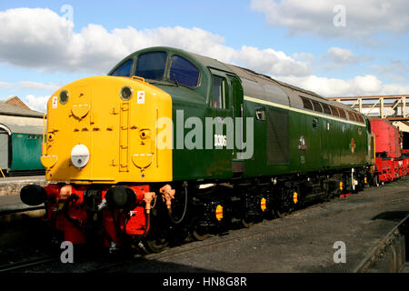 D306, classe 40 locomotives diesel, Wansford, Nene Valley heritage railway line, Peterborough, España Banque D'Images