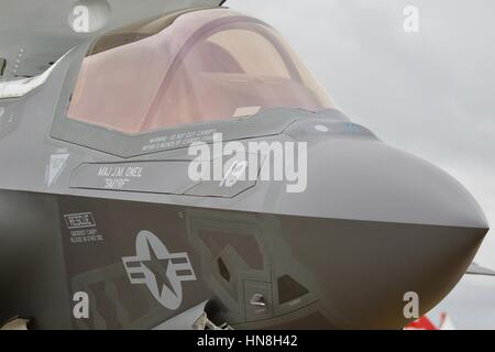 F-35 Lightning en exposition statique au Royal International Air Tattoo Banque D'Images