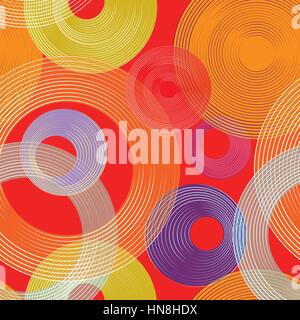 Motif géométrique abastract bulle transparente. arrière-plan ornemental. cercles. Illustration de Vecteur