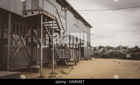 / Entrepôts Usines de construction navale histoire de l'île de cockatoo, Sydney, Australie Banque D'Images