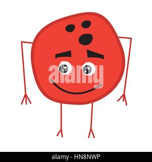 Bowling Ball cute cartoon character. vector illustration. Illustration de Vecteur