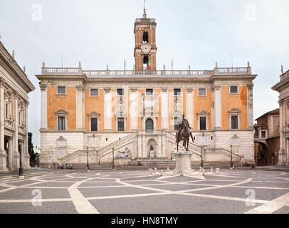 Piazza del Campidoglio - Roma Banque D'Images