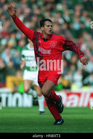 Stand SCOTT ABERDEEN FC 10 Octobre 1994 Banque D'Images