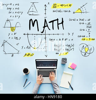 Methematics Algèbre Mathématiques Nombres Calcul Concept Banque D'Images