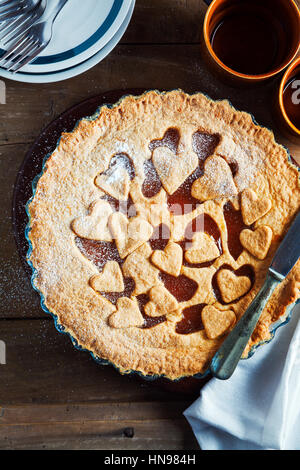 Graphique avec de la marmelade au petit déjeuner Banque D'Images
