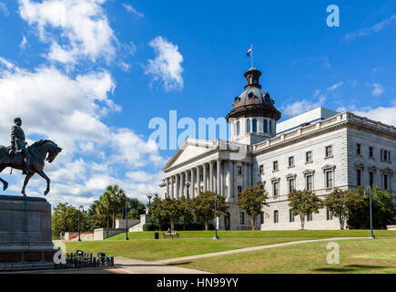 Columbia, Caroline du Sud. Le South Carolina State House (Capitol), Columbia, Caroline du Sud, USA Banque D'Images