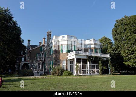 Le Springwood, le Franklin D. Roosevelt National Historic Site à Hyde Park, New York, United States. Banque D'Images