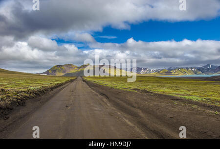 Scenic zone montagneuse de Landmannalaugar, Islande Banque D'Images