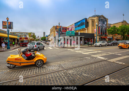 GoCar Cityscape San Francisco Banque D'Images