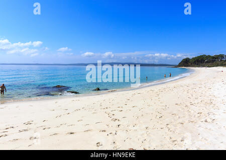 Chinamans Beach à Jervis bay, sur la côte sud de la Nouvelle-Galles du Sud, Australie Banque D'Images