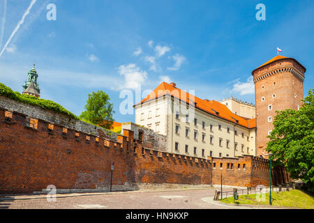 Tour du sénateur au Château Royal de Wawel dans le cadre de complexes historiques bien connues de Cracovie, Pologne Banque D'Images