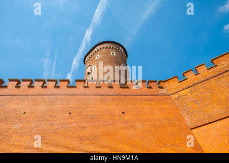 Sandomierska Tour au Château Royal de Wawel en tant que partie de plus important complexe historique de Cracovie, Pologne Banque D'Images