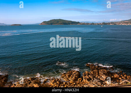 Bay, Bayona, Pontevedra province, région de Galice, Espagne, Europe Banque D'Images