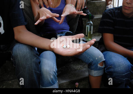 Groupe d'adolescents à la © Luigi Innamorati/Sintesi/Alamy Stock Photo Banque D'Images