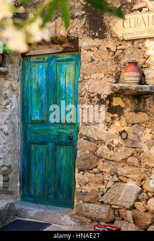 Atelier de céramique, Pigna, Balagne, Corse, France Banque D'Images