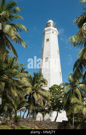 Dondra phare, construit en 1889, près de Dondra Matara, au Sri Lanka Banque D'Images