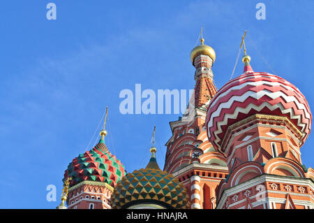 La Cathédrale Saint Basile à Moscou, sur la Place Rouge. Banque D'Images