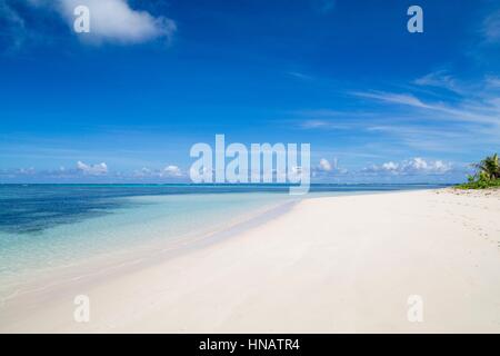 Nacula Bay sur l'île de Nacula dans Yasawa Islands, Fidji. Banque D'Images