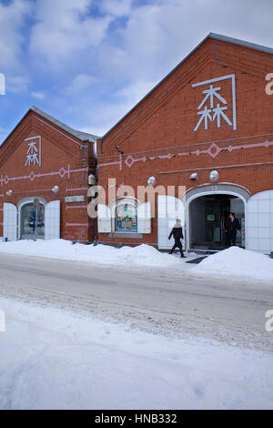 Mall, Red Brick Warehouse,port,Hakodate,Hokkaido, Japon Banque D'Images