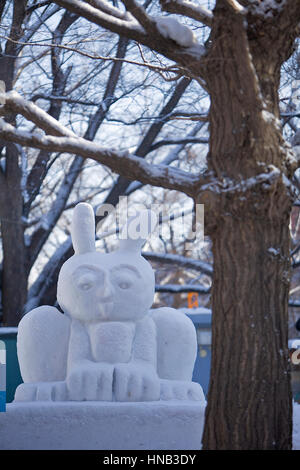 Sapporo Snow Festival,sculptures de neige,Parc Odori, Sapporo, Hokkaido, Japan Banque D'Images