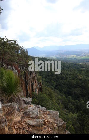 Vue paysage de parc national de Mount Barney dans le Scenic Rim, sud-est du Queensland, Australie Banque D'Images