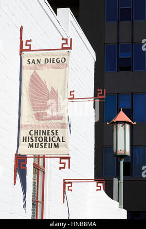 Musée historique chinois, Chinatown, San Diego, California, USA Banque D'Images