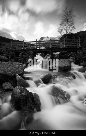 Photographie par © Jamie Callister. Idwal Falls, parc national de Snowdonia, Gwynedd, au nord du Pays de Galles, 4 février 2017. [Aucun] [Total 6 photos] Banque D'Images