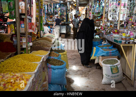 Marrakech, Maroc. Scène de marché. Banque D'Images